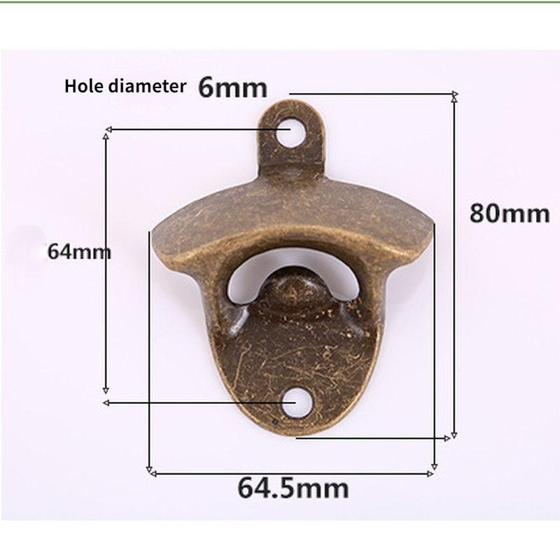 10pcs 5pcs Bottle Opener Wall Mounted Rustic Beer Opener Set Vintage Look with Mounting Screws for Kitchen Cafe Bars