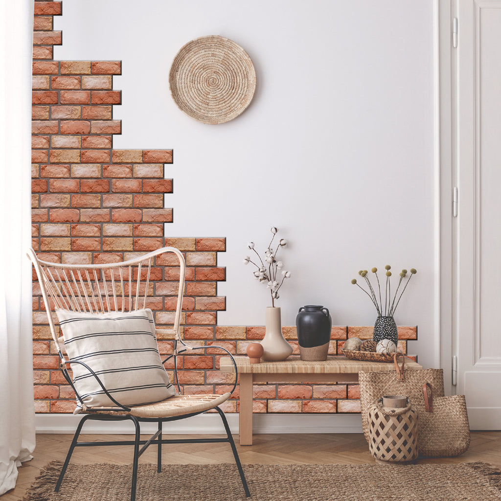 10Pcs 3D Wall Stickers PVC Self-adhesive Wallpapers for Kitchen Dining Living Room TV Background Home Decor Peel and Stick
