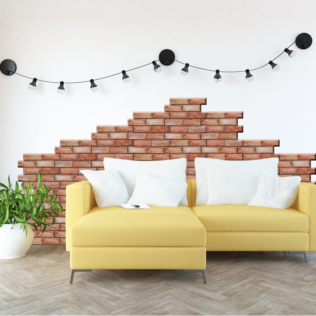 10Pcs 3D Wall Stickers PVC Self-adhesive Wallpapers for Kitchen Dining Living Room TV Background Home Decor Peel and Stick
