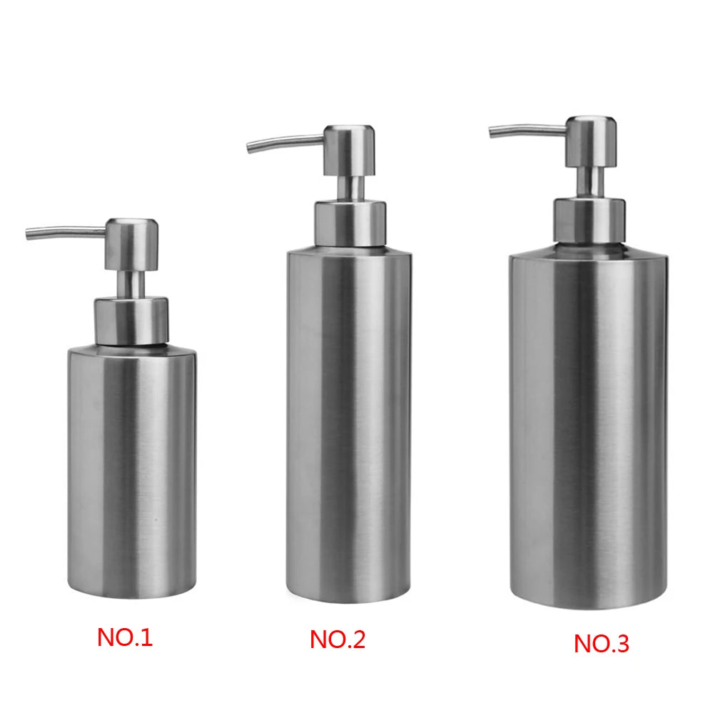 Stainless Steel Hand Wash Dispenser Portable Anti-rust Replacement Refillable Washable Reusable Stylish Home Bathroom Bottle