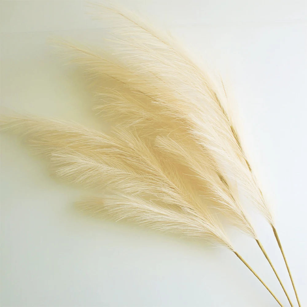 Large Artificial Pampas Grass 97cm Fake Pampas Floral Branches Boho Farmhouse Room Wedding Decor Christmas Halloween Decoration