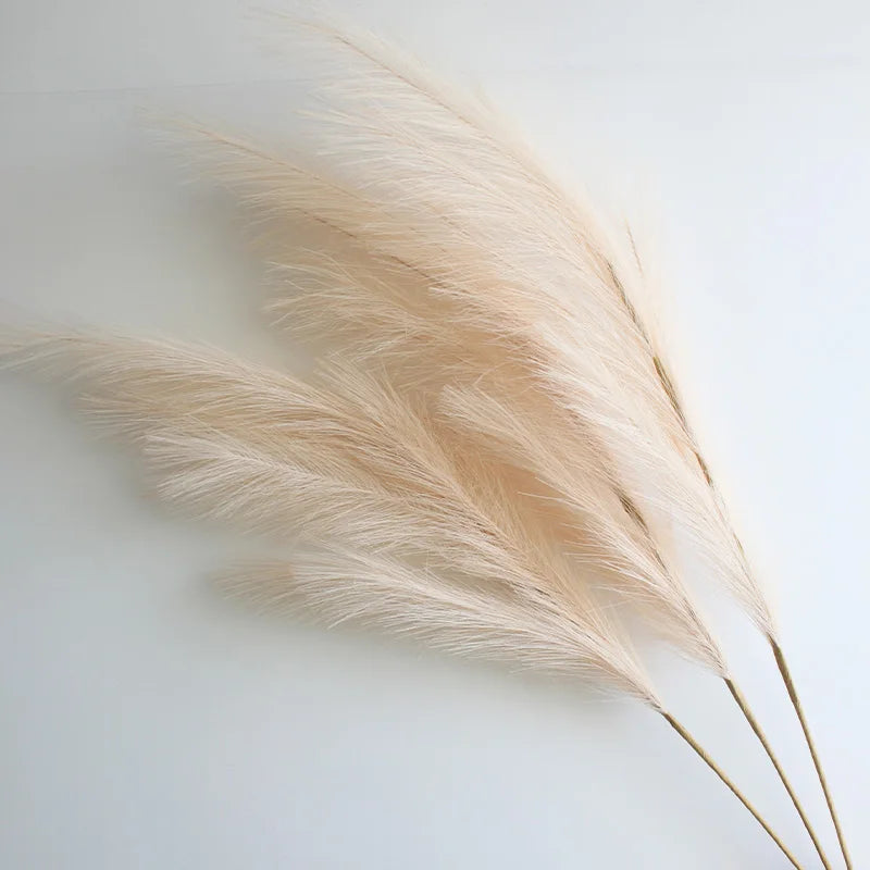 Large Artificial Pampas Grass 97cm Fake Pampas Floral Branches Boho Farmhouse Room Wedding Decor Christmas Halloween Decoration