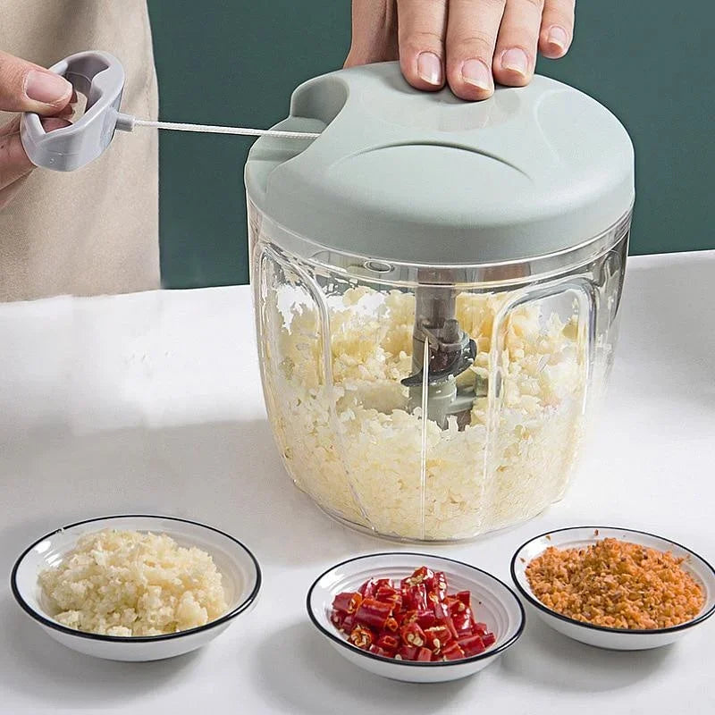 900/500ML GarlicChopper Manual Rotate Vegetable Cutter Choppers Slicer Fruit Garlic Crusher Kitchen Gadget Blenders Meat Grinder
