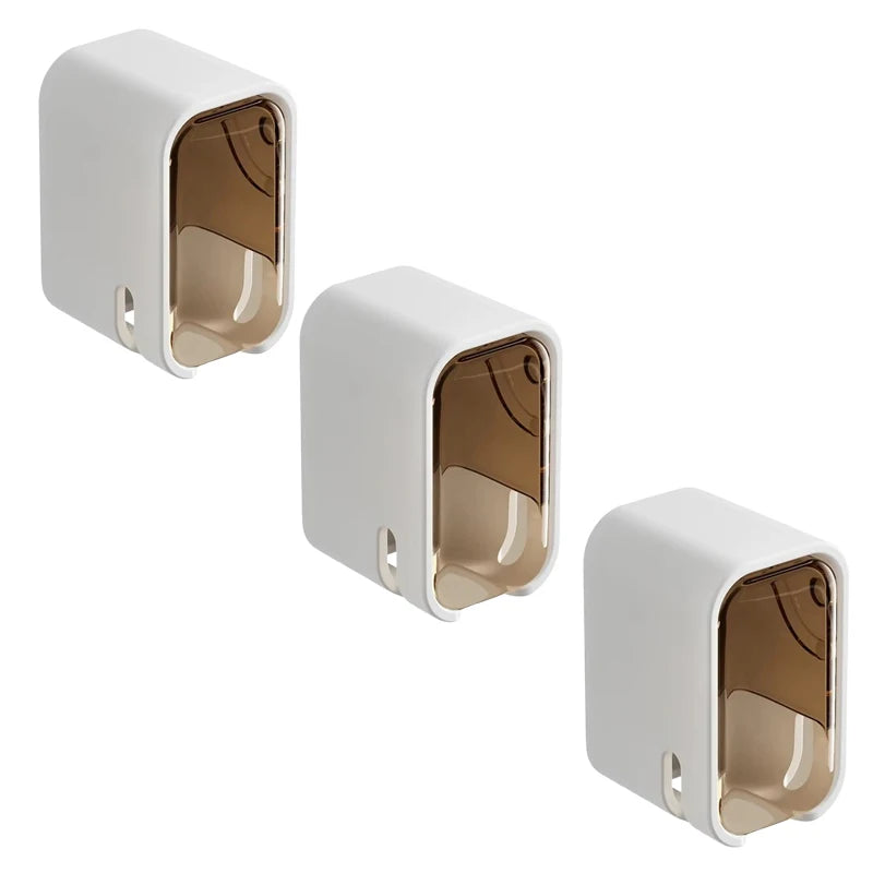 2/3/4PCS Toothbrush Holder Wall-mounted Punch-free Toothbrush Rack Dustproof Bathroom Electric  Toothbrush Organizer