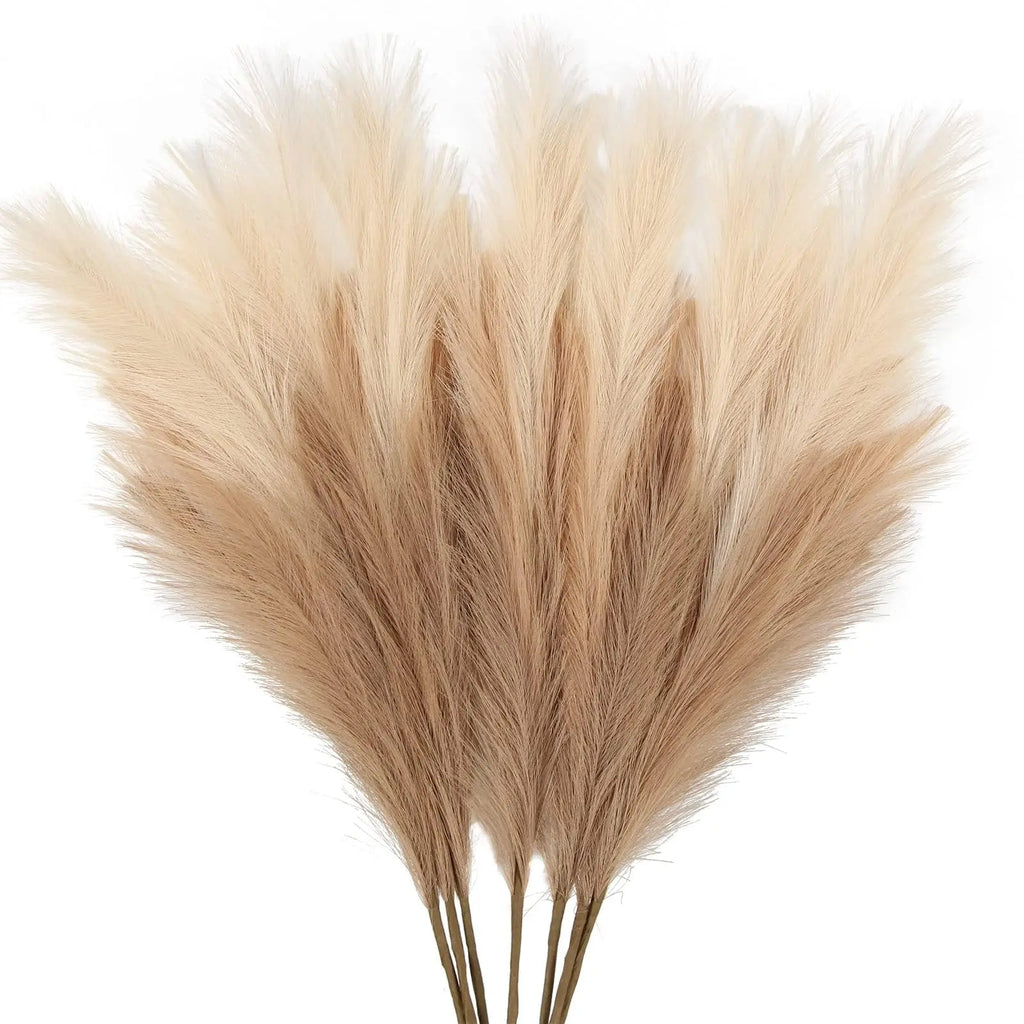 Large Artificial Pampas Grass 97cm Fake Pampas Floral Branches Boho Farmhouse Room Wedding Decor Christmas Halloween Decoration