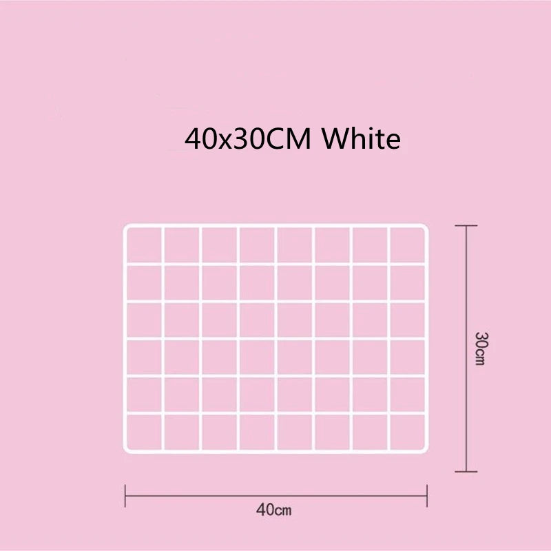 Grid Photo Wall Accessories Hanging Basket Wrought Iron Wall Decoration Creative Wall Decorations Hanging Decoration Wall Indoor
