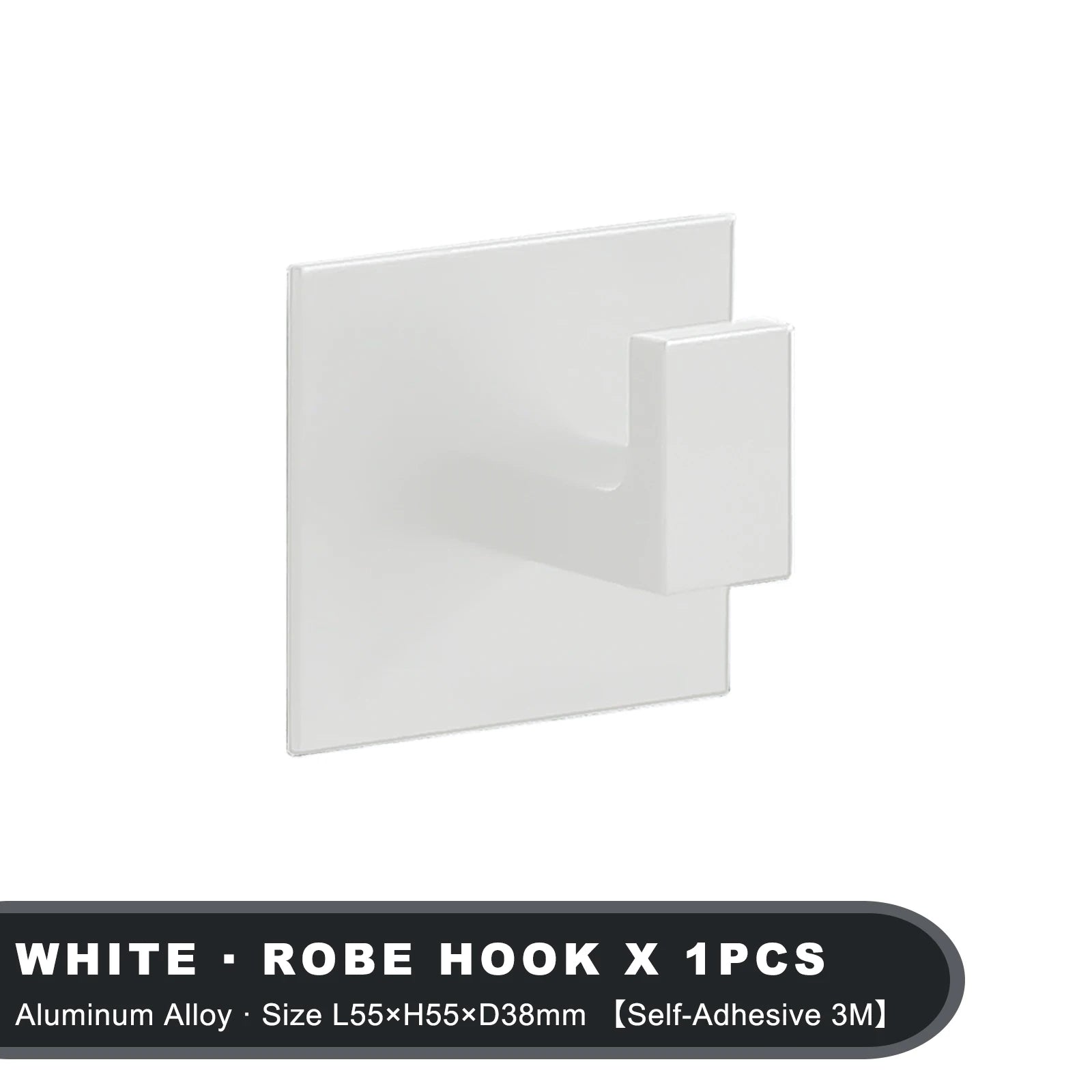Black Self-Adhesive Wall Hooks For Hanging Keys Clothes Hanger Door Metal Robe Hook Coat Rack Towel Holder Bathroom Accessories