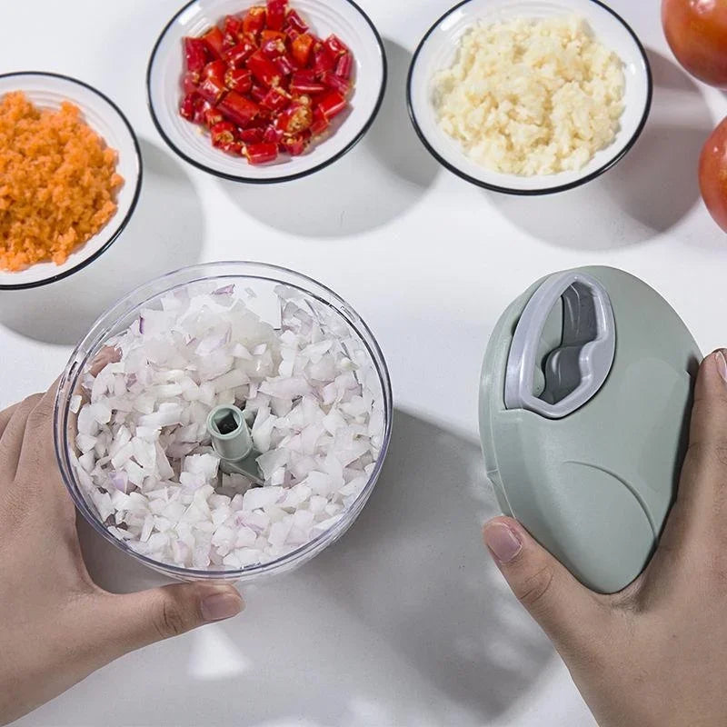 900/500ML GarlicChopper Manual Rotate Vegetable Cutter Choppers Slicer Fruit Garlic Crusher Kitchen Gadget Blenders Meat Grinder
