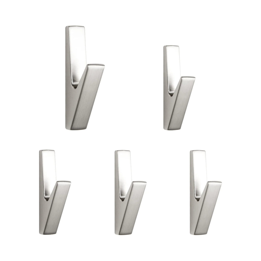 SARIHOSY 1/5PCS Matte Wall Hooks Bathroom Accessories Coat Hooks Towel Hook Creative for Key Hat Bag Home Decorative Hook