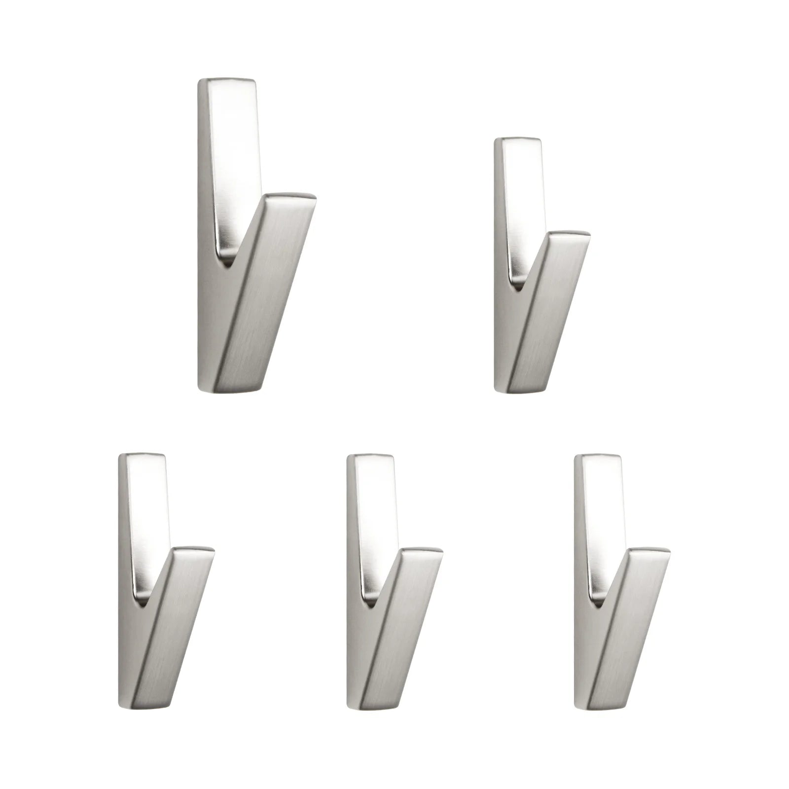 SARIHOSY 1/5PCS Matte Wall Hooks Bathroom Accessories Coat Hooks Towel Hook Creative for Key Hat Bag Home Decorative Hook