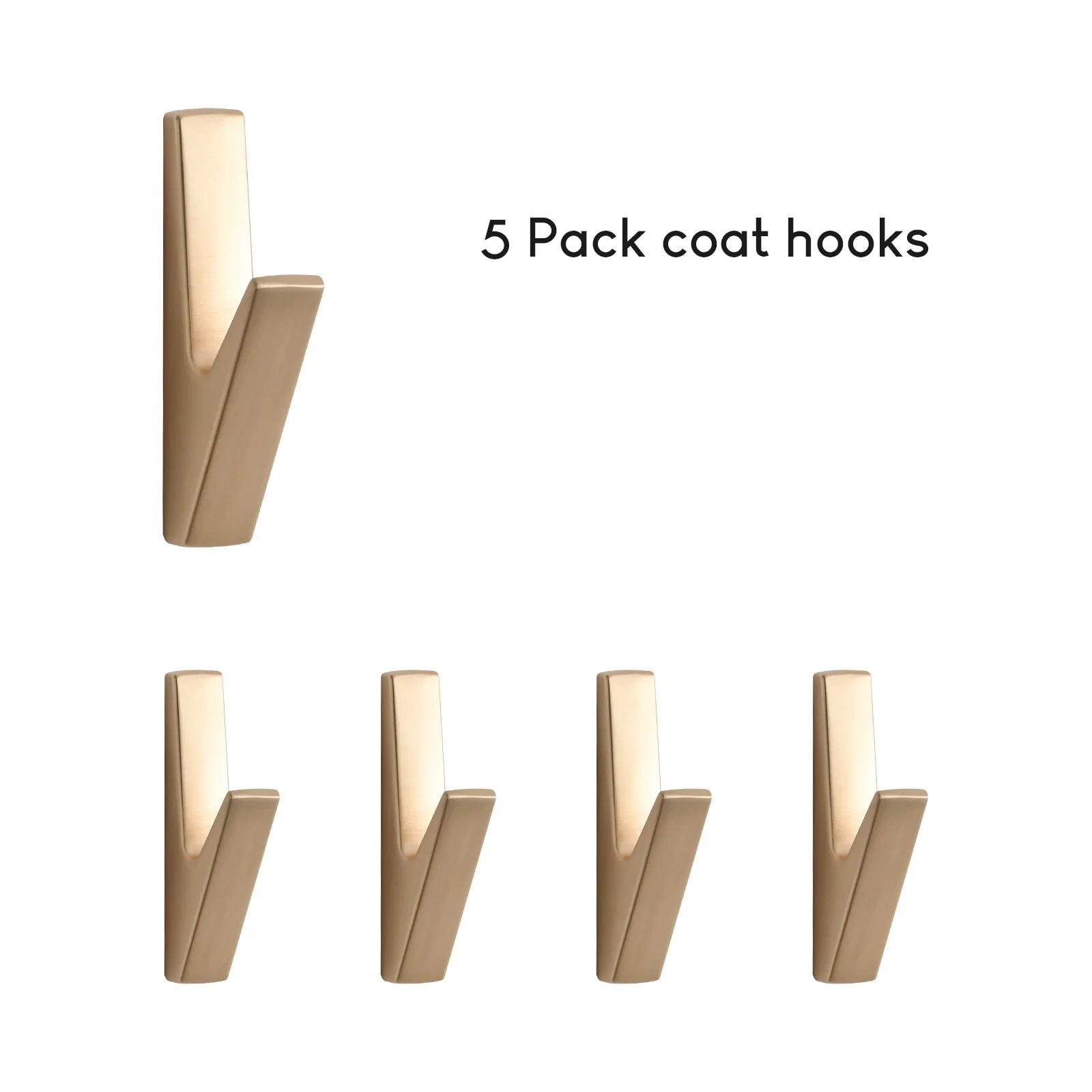 SARIHOSY 1/5PCS Matte Wall Hooks Bathroom Accessories Coat Hooks Towel Hook Creative for Key Hat Bag Home Decorative Hook