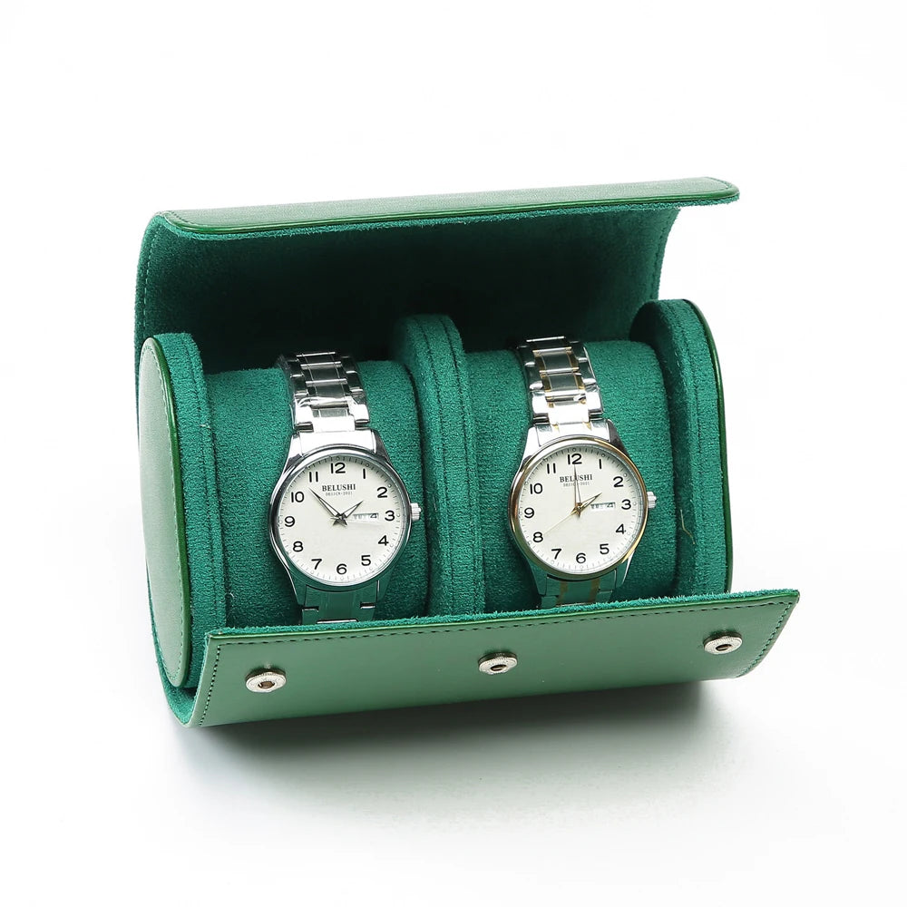 Watch Roll Travel Case-1/2/3 Slot Watch Storage and Organizer-Secure Storage with Innovative Removable Pillows & Solid Dividers