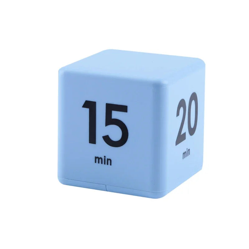 Productivity Cube Timer Gravity Sensor Flipping LED Display 4 Preset Time Dual Modes Countdown Cooking Study Mini Digital Timer