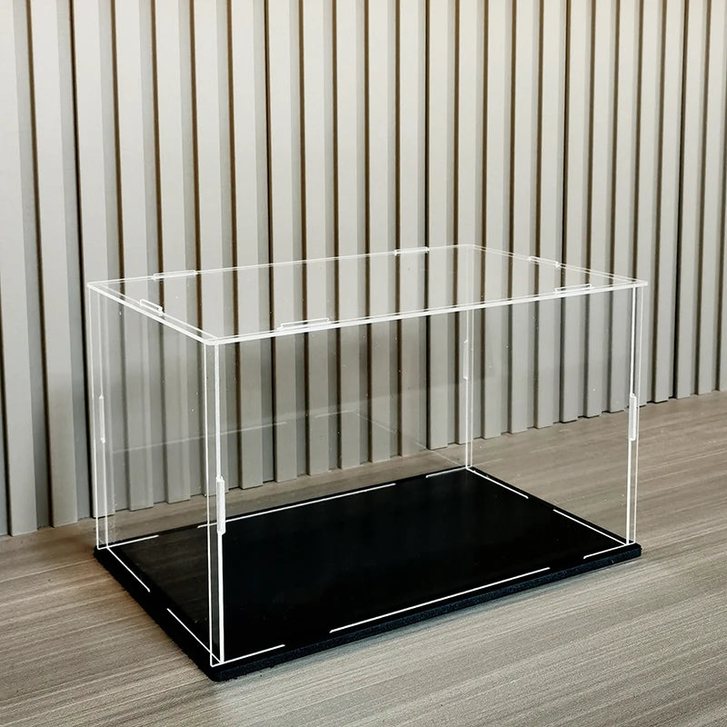 1pc Clear Acrylic Display Case Dustproof Toys Figures Car Trucks Vans Model Box Collection Storage Organizer Countertop Show Box