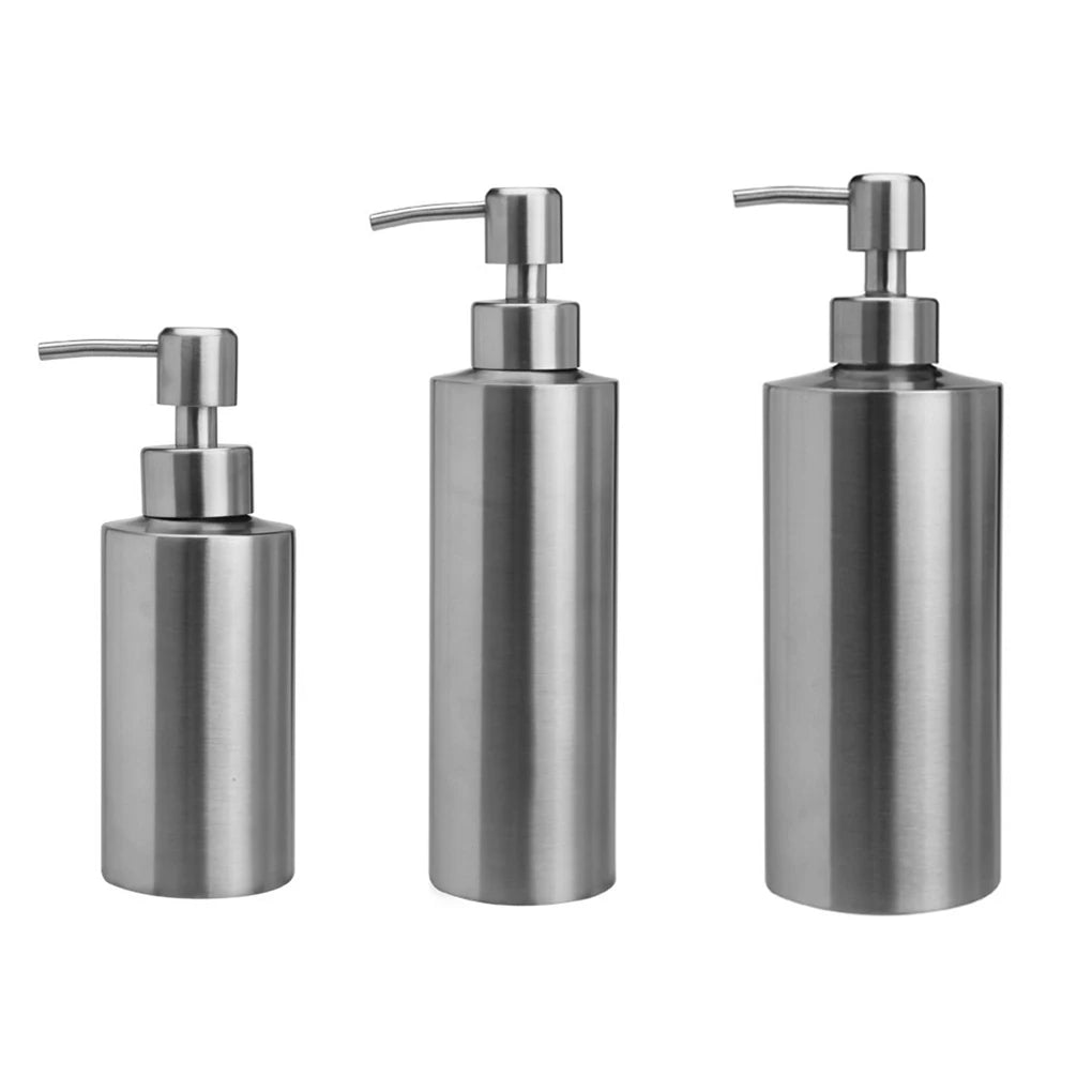Stainless Steel Hand Wash Dispenser Portable Anti-rust Replacement Refillable Washable Reusable Stylish Home Bathroom Bottle
