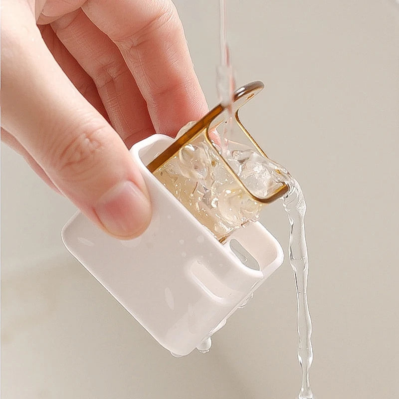 2/3/4PCS Toothbrush Holder Wall-mounted Punch-free Toothbrush Rack Dustproof Bathroom Electric  Toothbrush Organizer