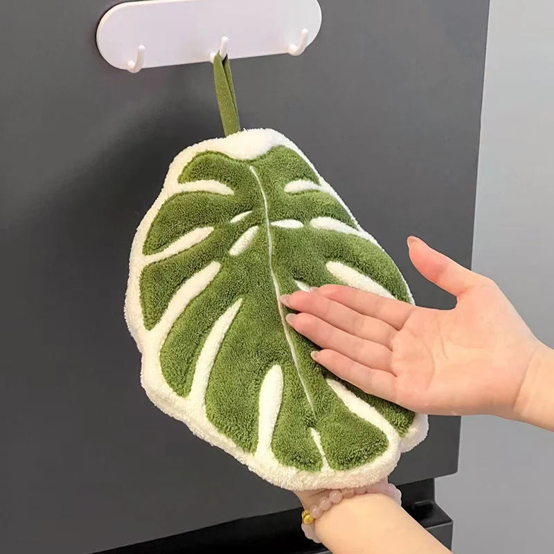 Creative Hand Towel Handkerchief Kitchen Towels Super Absorbent Towel Hanging Cleaning Cloth Bathroom Kitchen Accessories 손수건