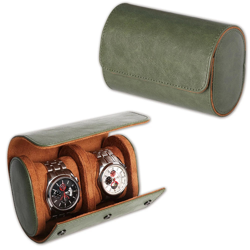 Watch Roll Travel Case-1/2/3 Slot Watch Storage and Organizer-Secure Storage with Innovative Removable Pillows & Solid Dividers