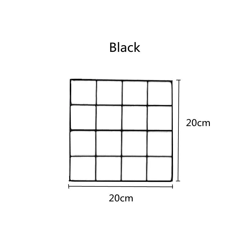 Grid Photo Wall Accessories Hanging Basket Wrought Iron Wall Decoration Creative Wall Decorations Hanging Decoration Wall Indoor