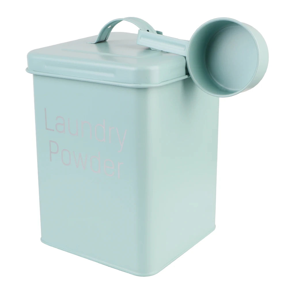 Snack Container Washing Powder Barrel Grain Storage Case 3KG Household Laundry Detergent Storage Box with Measuring Cup