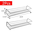 2Pcs Kitchen Organizer Metal Hanging Racks for Home Restaurant Wall-Mounted Seasoning Shelf Spice Storage Rack Shelf Organizer
