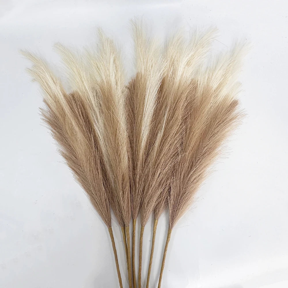Large Artificial Pampas Grass 97cm Fake Pampas Floral Branches Boho Farmhouse Room Wedding Decor Christmas Halloween Decoration