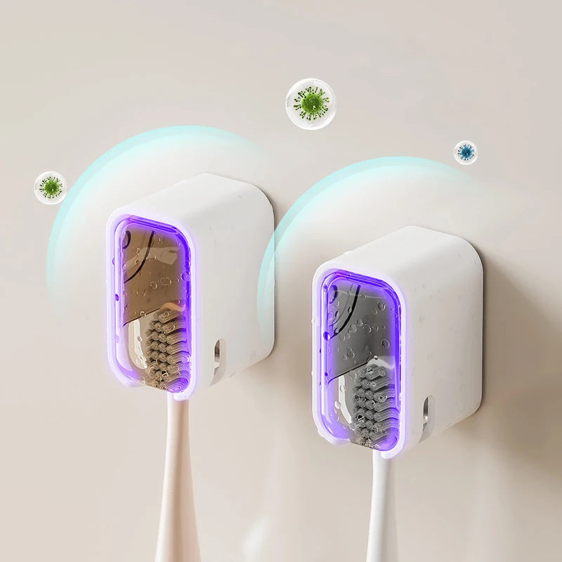 2/3/4PCS Toothbrush Holder Wall-mounted Punch-free Toothbrush Rack Dustproof Bathroom Electric  Toothbrush Organizer
