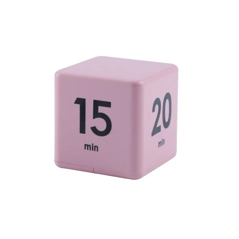 Productivity Cube Timer Gravity Sensor Flipping LED Display 4 Preset Time Dual Modes Countdown Cooking Study Mini Digital Timer