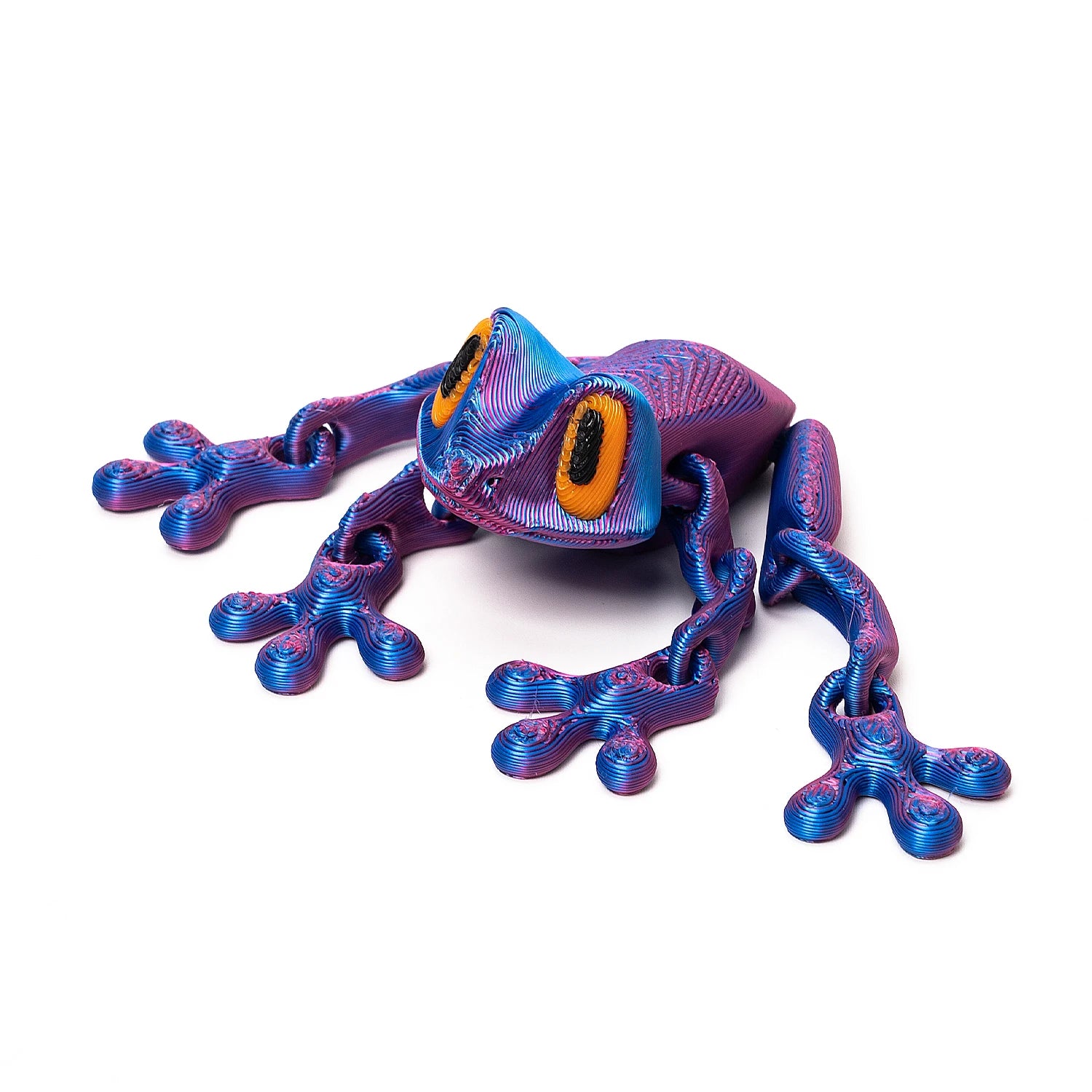 3D Printed Magnetic Articulated Frog Fidget Toy Cute Flexi Animal Model Fridge Magnet Stress Relief Sensory Gift Desktop Decor