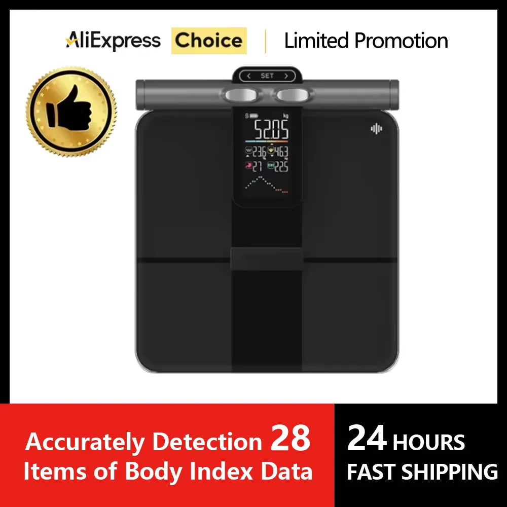 Smart Bioimpedance Scale Smart Body Composition Scale Digital Scale Body Fat Weight Scale Balance Bioimpedance Scale
