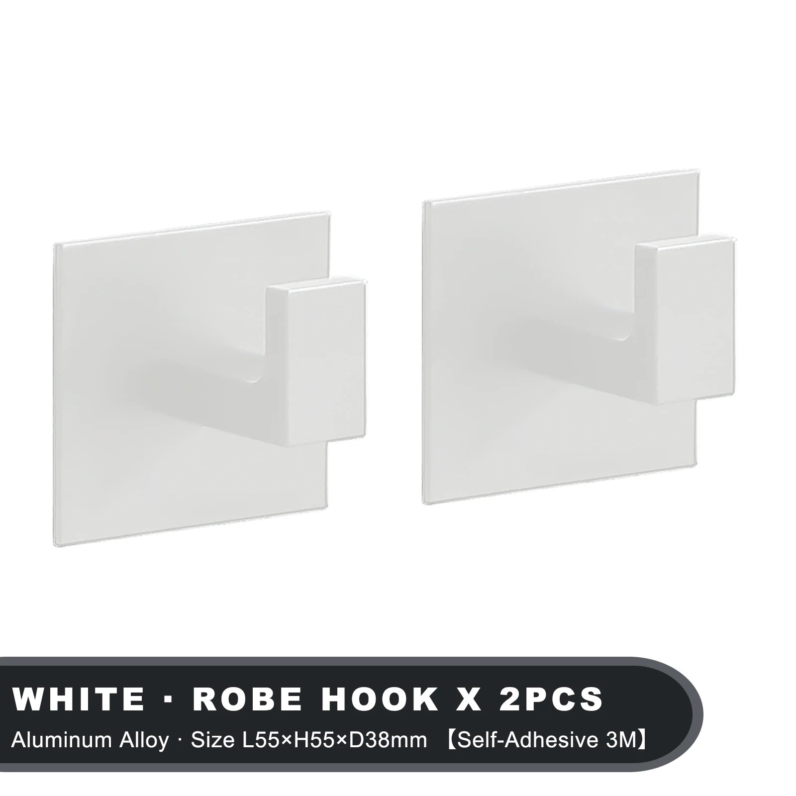 Black Self-Adhesive Wall Hooks For Hanging Keys Clothes Hanger Door Metal Robe Hook Coat Rack Towel Holder Bathroom Accessories