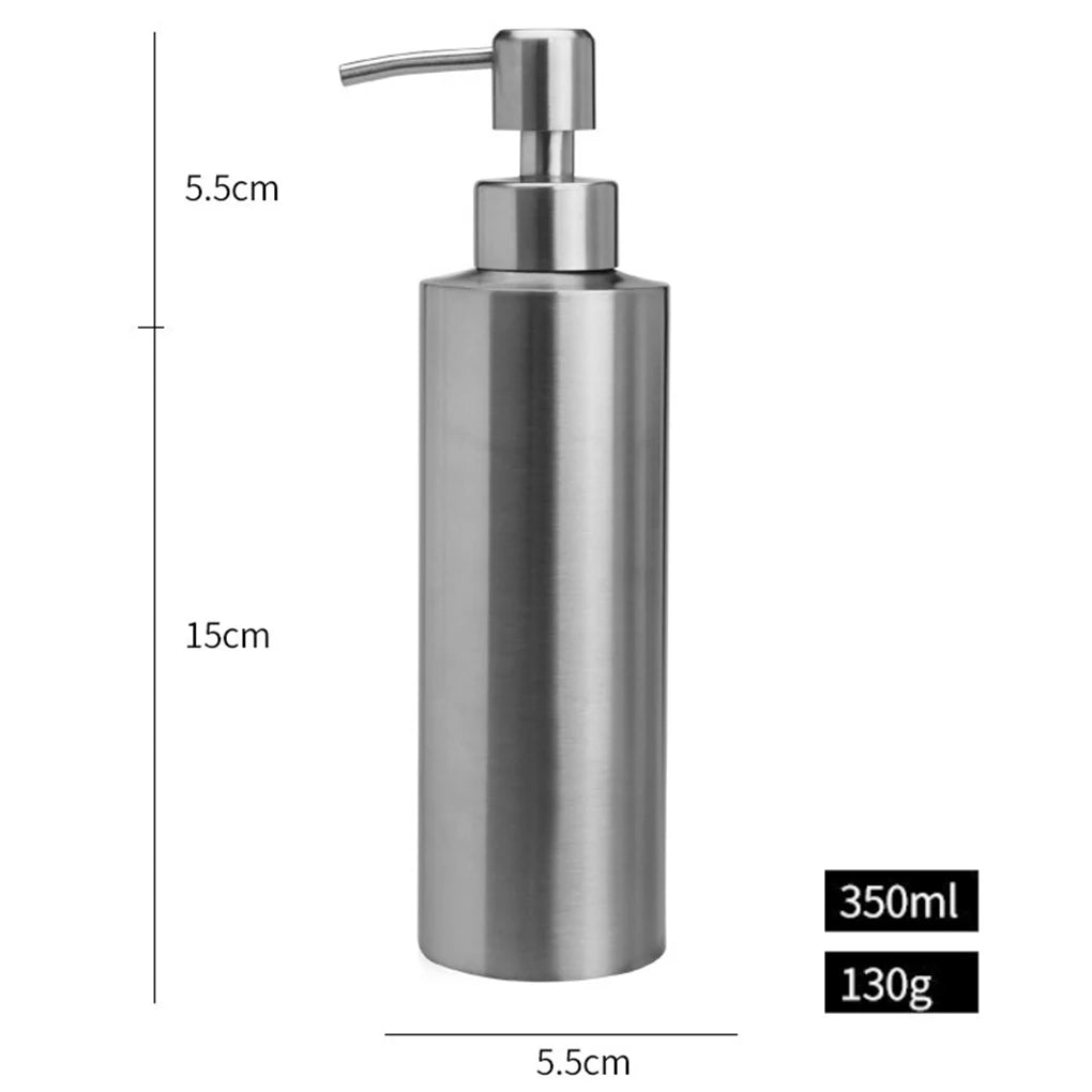 Stainless Steel Hand Wash Dispenser Portable Anti-rust Replacement Refillable Washable Reusable Stylish Home Bathroom Bottle