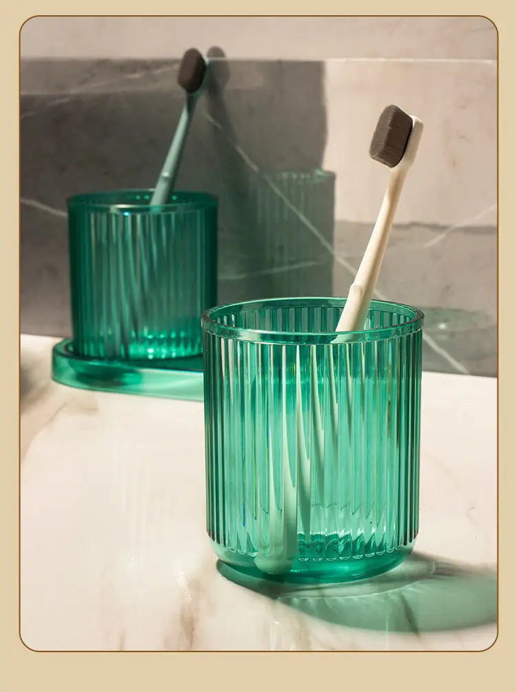 Bathroom Cup Simple Toothbrush Cup Hotel Gargle Cup Home Water Juice Cup Anti-fall Colorful Plastic Cup Bathroom Home Decor Gift