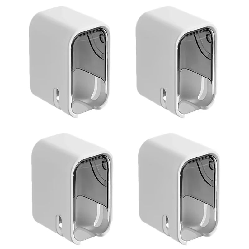 2/3/4PCS Toothbrush Holder Wall-mounted Punch-free Toothbrush Rack Dustproof Bathroom Electric  Toothbrush Organizer