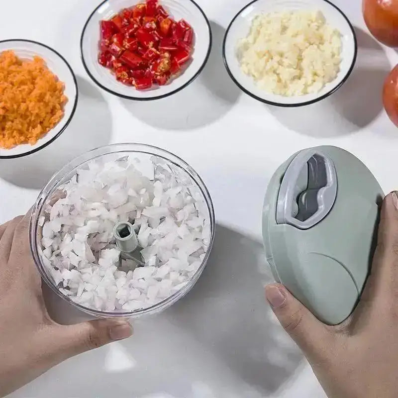 900/500ML GarlicChopper Manual Rotate Vegetable Cutter Choppers Slicer Fruit Garlic Crusher Kitchen Gadget Blenders Meat Grinder
