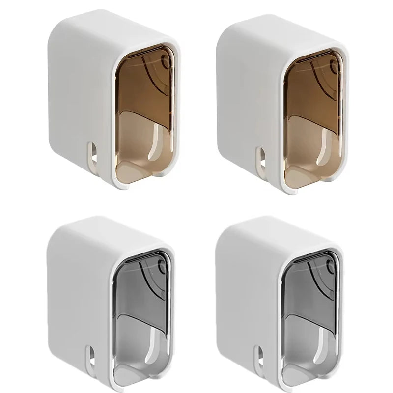 2/3/4PCS Toothbrush Holder Wall-mounted Punch-free Toothbrush Rack Dustproof Bathroom Electric  Toothbrush Organizer