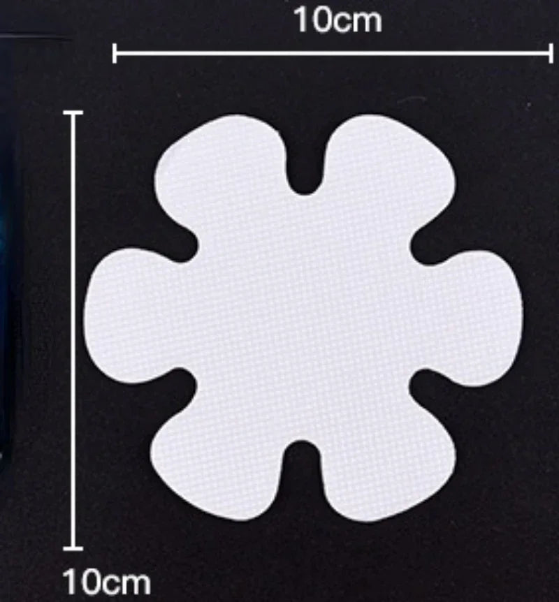 6/12PCS Bathroom Slip Transparent Non-Slip Tape Anti-Slip Strips Shower Stickers Square Round Flower Shaped Antiskid Sticker