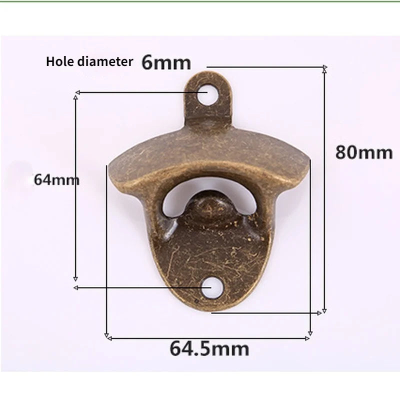 10pcs 5pcs Bottle Opener Wall Mounted Rustic Beer Opener Set Vintage Look with Mounting Screws for Kitchen Cafe Bars
