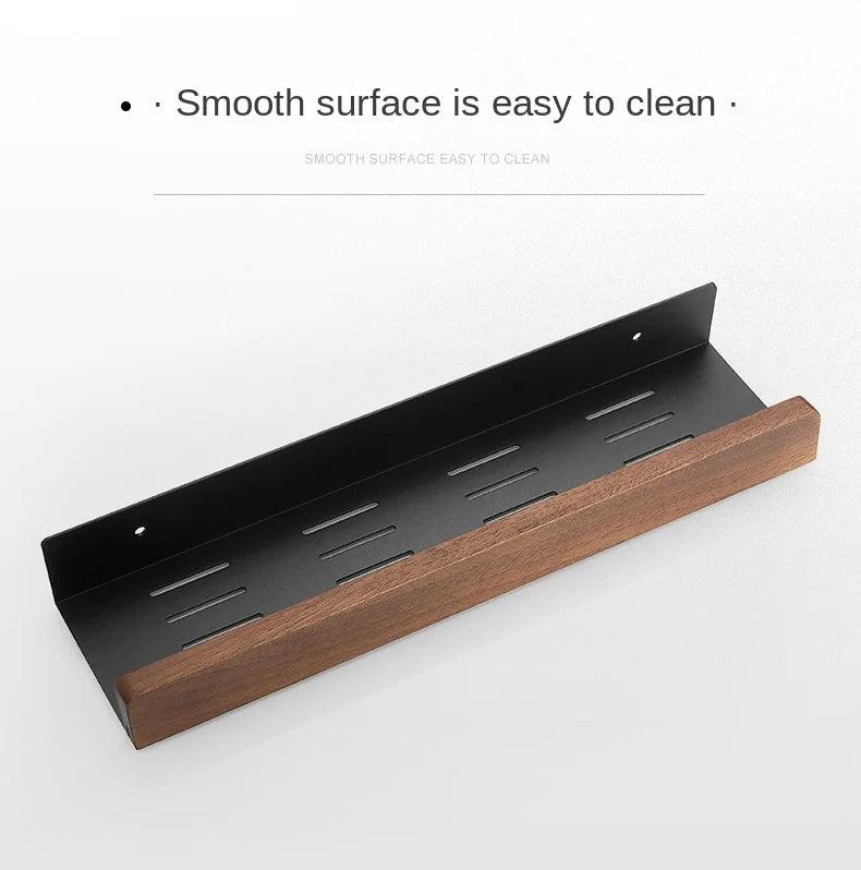 Wooden Kitchen Shelves，Kitchen Spice Rack，Wall-Mounted Punch-Free, Wall wood Storage Shelf， kitchen organizer  corner shelf
